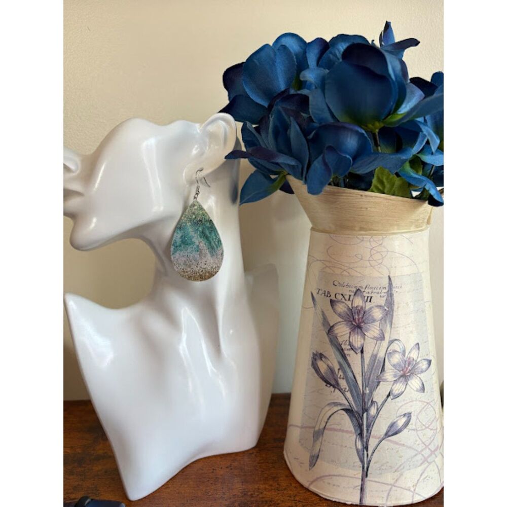 Ocean Teardrop Earrings